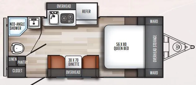 Palomino Real-Lite Mini RL 182 floor plan