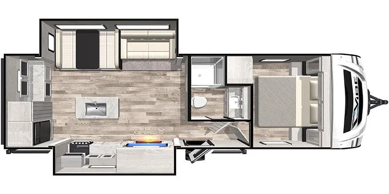 Forest River Vibe 27MK floor plan