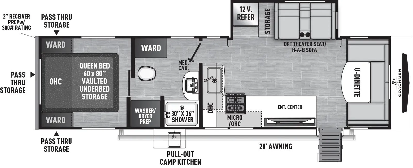 Coachmen Freedom Express Ultra Lite 298FDS floor plan