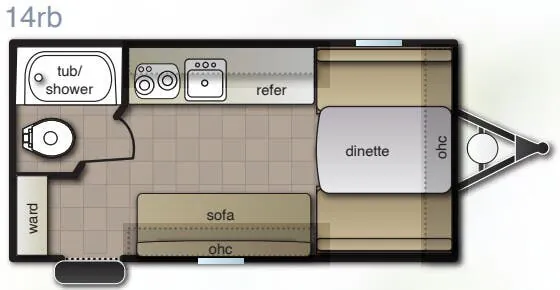 Pacific Coachworks Pacifica XL 14RB floor plan