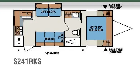 K-Z Sportsmen S241RKS floor plan