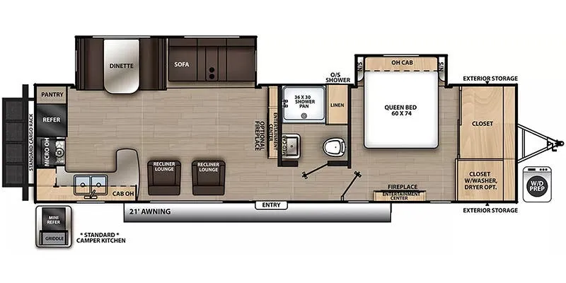 2024 Coachmen Catalina Legacy Edition 303RKDS floor plan