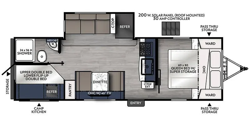 Coachmen Apex Ultra-Lite 256BHS floor plan
