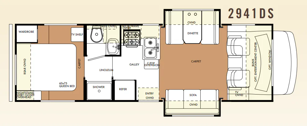 Forest River Forester 2941DS floor plan