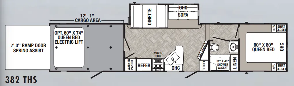 Palomino Puma 382THS floor plan