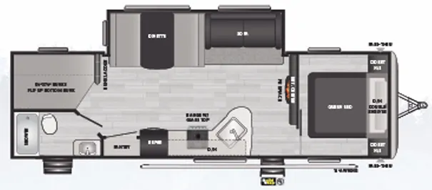 Keystone Springdale 282BHWE floor plan