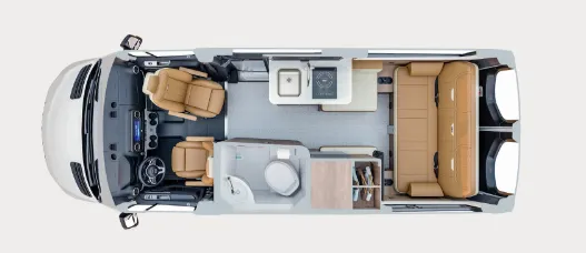 Airstream Interstate 19GT floor plan