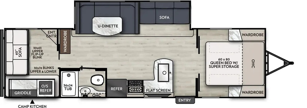 2026 Coachmen Apex Ultra-Lite 291TBSS floor plan