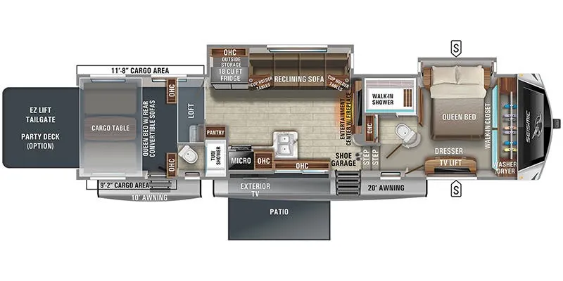 2021 Jayco Seismic 4212 - Floor plan