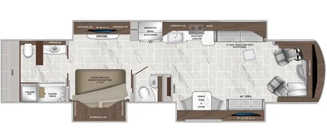American Coach American Tradition 42Q floor plan