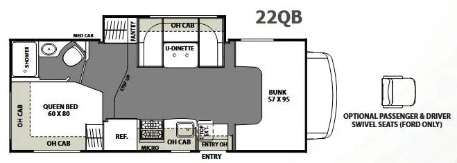 Coachmen Freelander 22QB floor plan