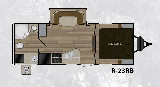Cruiser RV Radiance 23RB floor plan