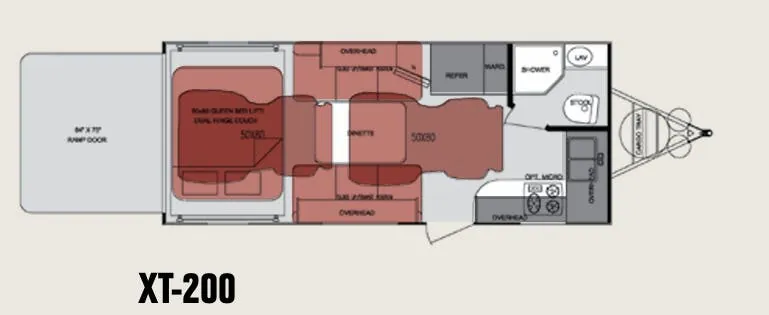Cruiser RV Fun Finder Xtra XT-200 floor plan