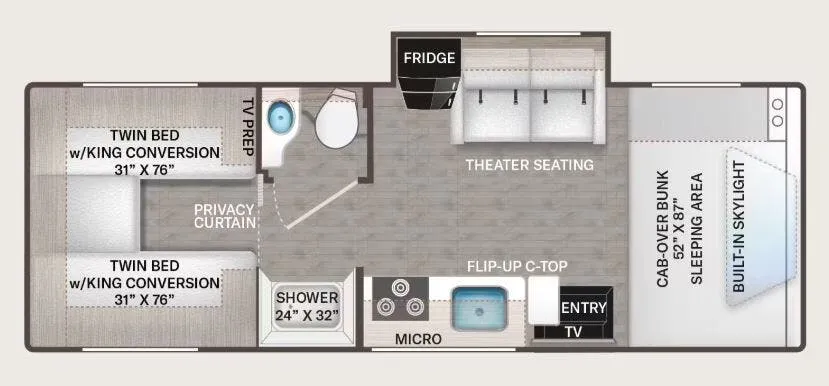 2026 Thor Motor Coach Quantum Sprinter GL24 - Floor plan