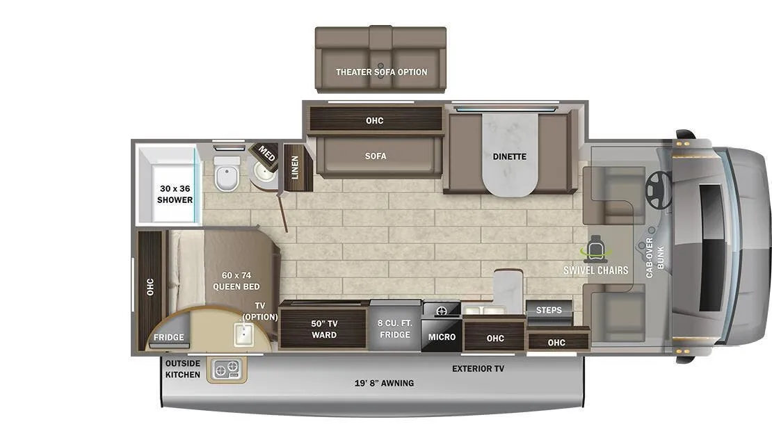 Entegra Coach Odyssey 25R floor plan