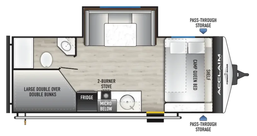 East to West Acclaim 18BHS floor plan