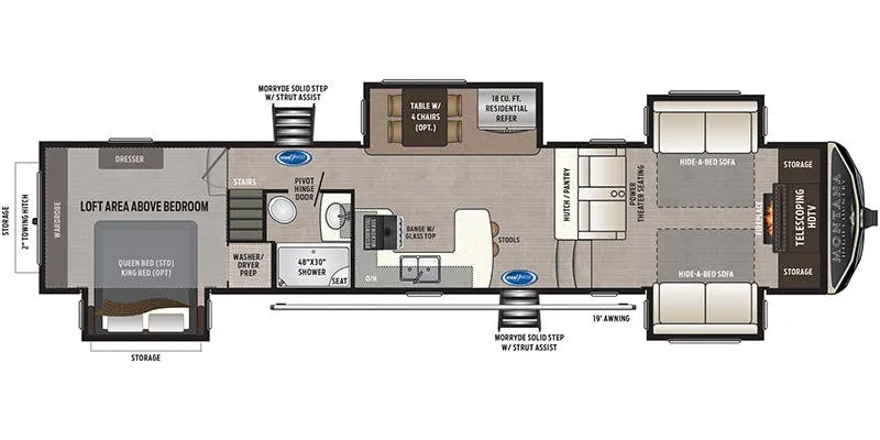 2021 Keystone Montana High Country 377FL - Floor plan