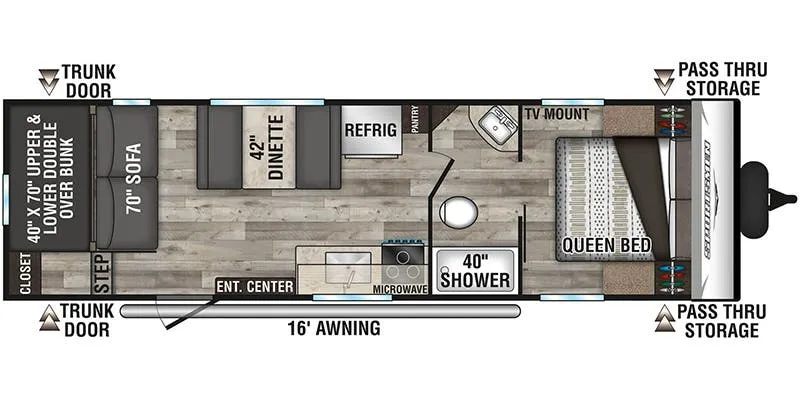 K-Z Sportsmen SE 270BHSE floor plan