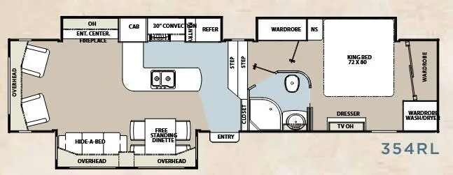 Coachmen Brookstone Diamond 354RL floor plan