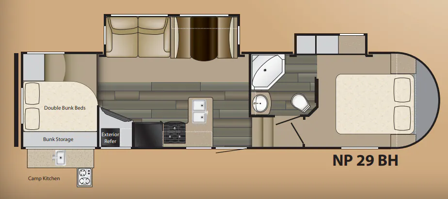Heartland North Peak 29 BH floor plan