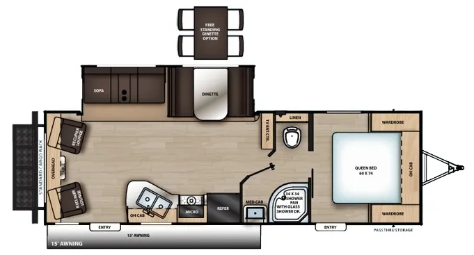 Coachmen Catalina Legacy Edition 263RLS floor plan