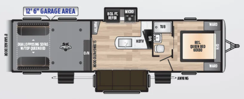 Keystone Impact 330 floor plan