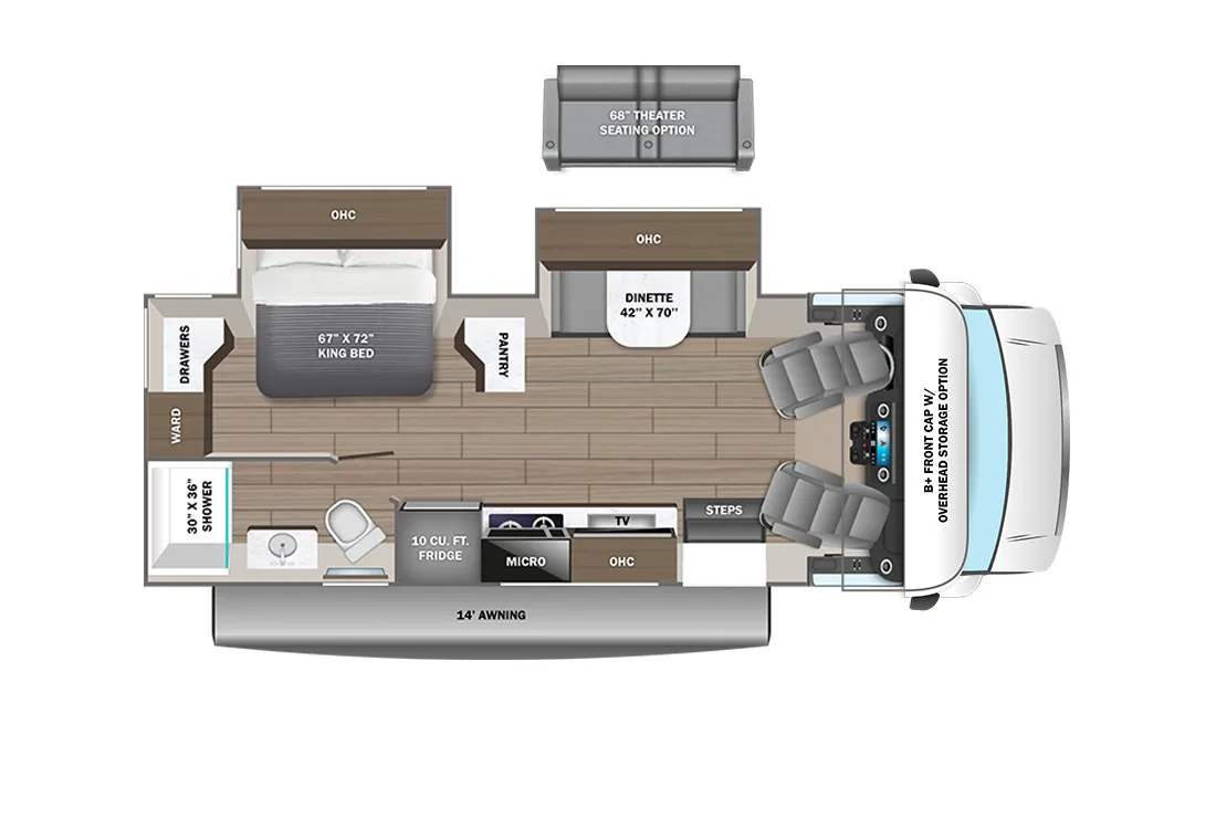 Entegra Coach Qwest 25L CANADA floor plan