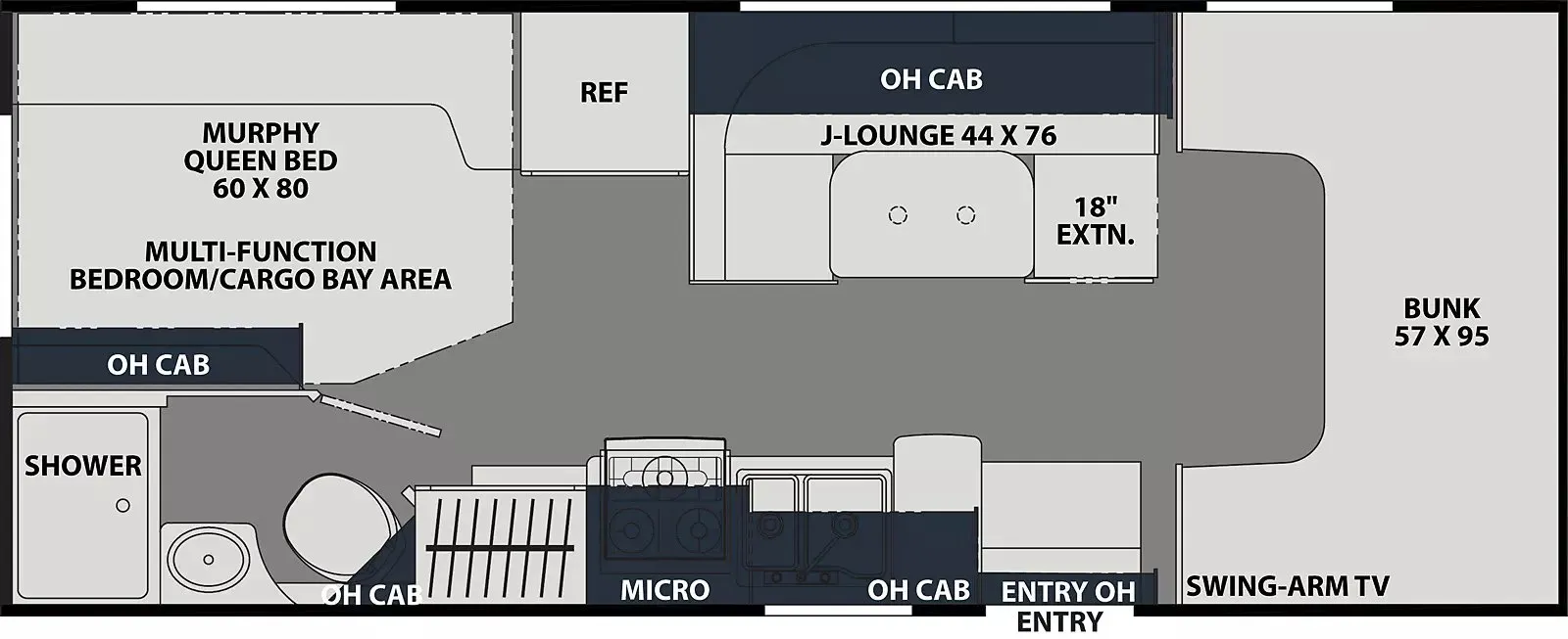 Coachmen Leprechaun 220XG - Ford 450 floor plan