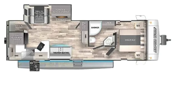 Forest River Cherokee Alpha Wolf 26RK-L floor plan