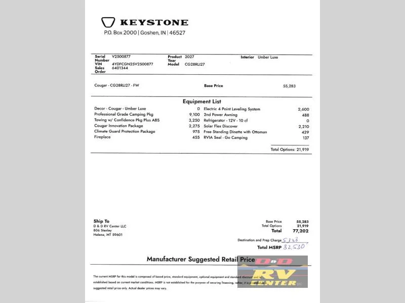 2027 Keystone RV Cougar Half-Ton 28RLI - Photo 3