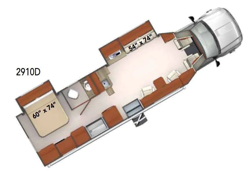 Phoenix Cruiser 2910D floor plan
