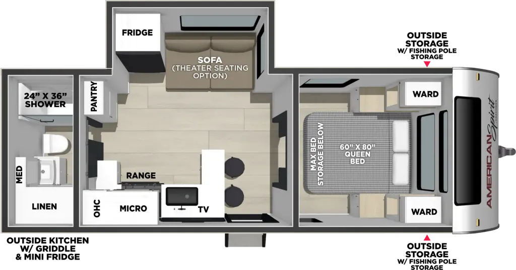 2027 Coachmen RV American Spirit 2353RB floor plan