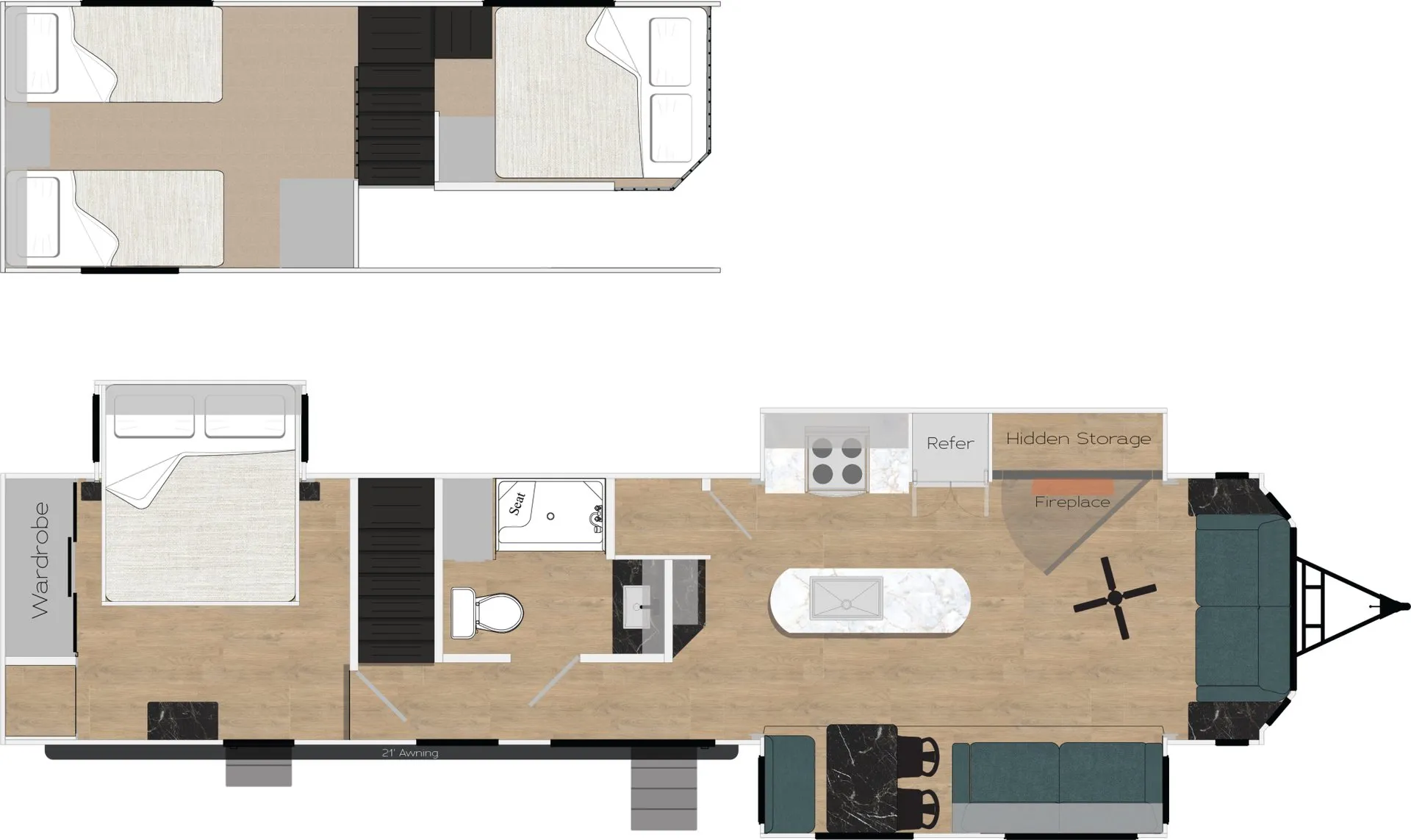 Recreation by Design Bay Point BP-DL 400 floor plan