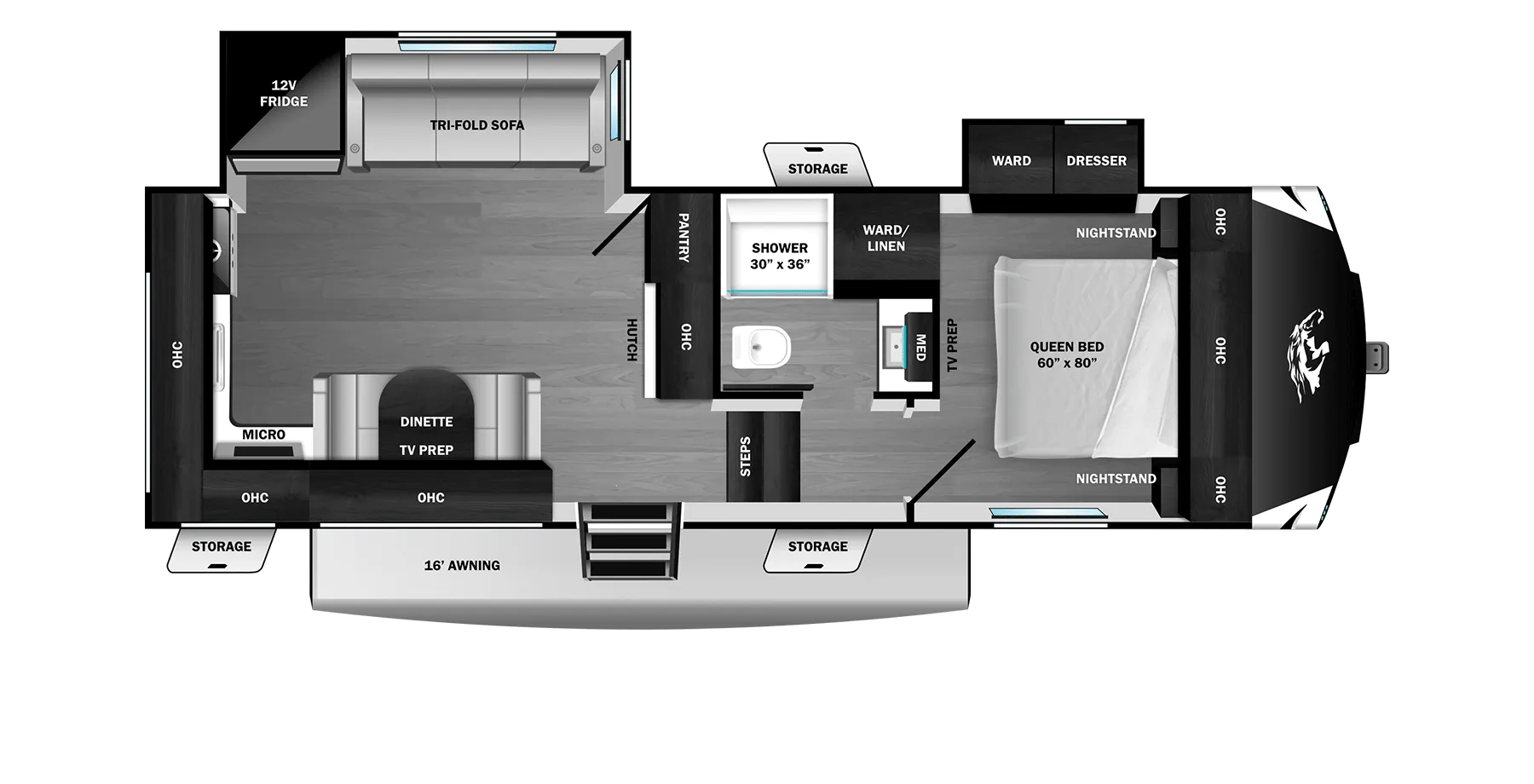 2027 Highland Ridge Roamer Light Duty 24MLDS - Floor plan