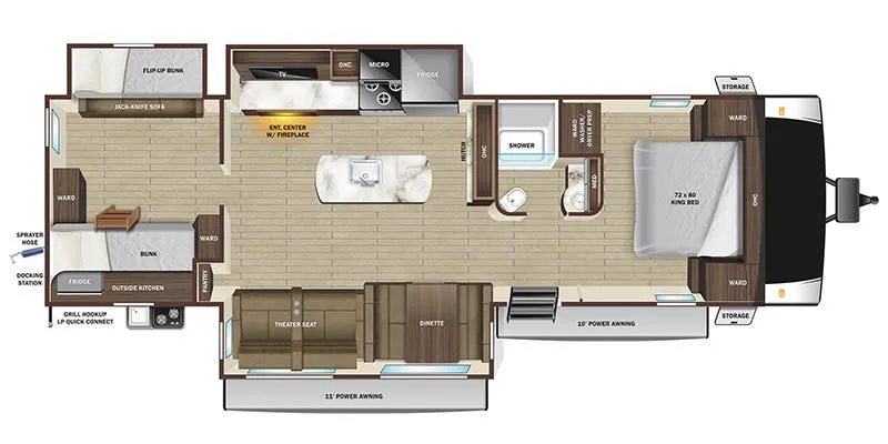Highland Ridge Light 321BHS floor plan