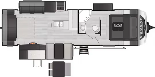 Keystone Cougar Half-Ton 29RLKWE floor plan