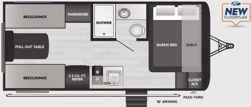 Keystone Springdale Mini 2200BH floor plan