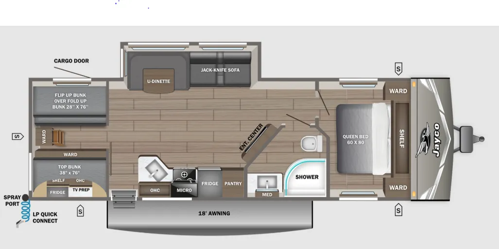 2026 Jayco Jay Flight 295TBS - Floor plan