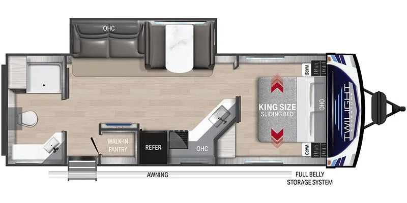 Cruiser RV Twilight TWS 26RB floor plan