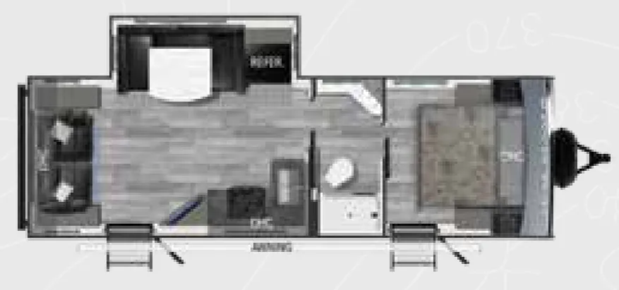 Heartland Trail Runner 255RL floor plan
