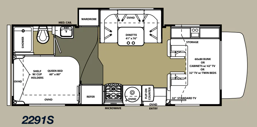 Forest River Forester 2291S floor plan