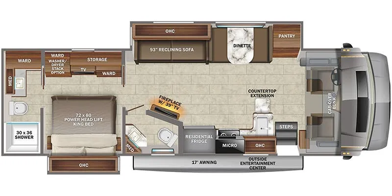 2022 Jayco Seneca 37K floor plan