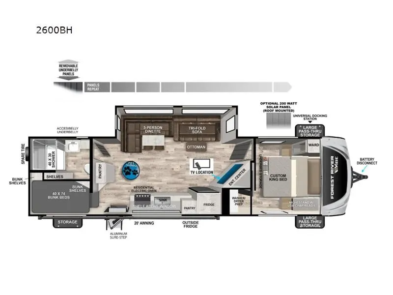 2026 Forest River Vibe 2600BH - Photo 3