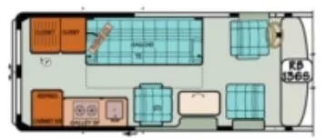 Sportsmobile Promaster 136S floor plan