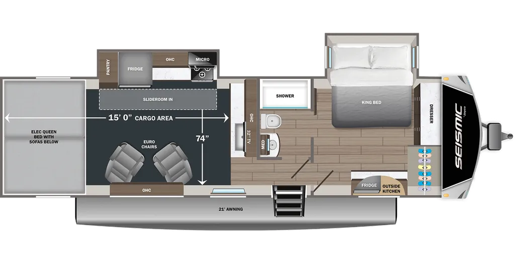 2027 Jayco SEISMIC 265 floor plan