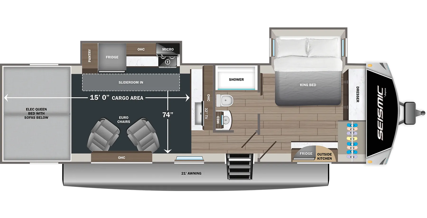 2027 Jayco SEISMIC 265 - Floor plan