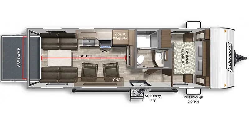 Dutchmen Coleman Lantern 251TQ floor plan