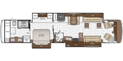 2021 Newmar Dutch Star 4369 - Floor plan