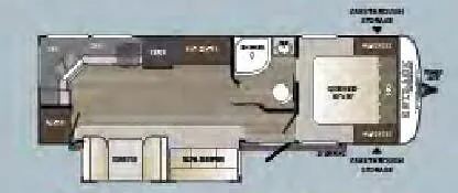 Keystone Outback Ultra-Lite 260UML floor plan
