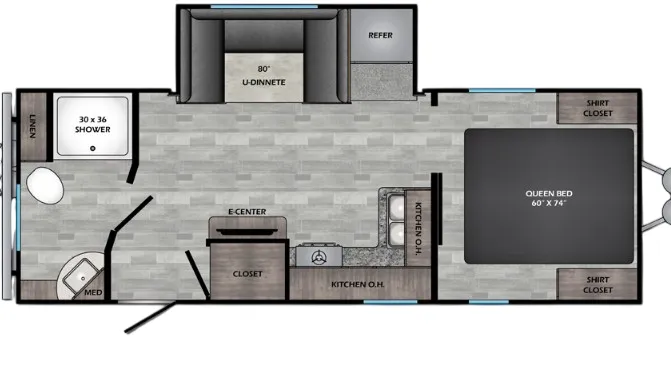 CrossRoads Zinger Lite 229RB floor plan